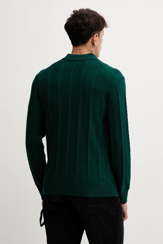 Odzież Abercrombie & Fitch sweter z dodatkiem wełny KI120.5142.300 zielony