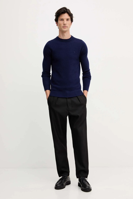 Вовняний светр Trussardi M0038000005N темно-синій AW25