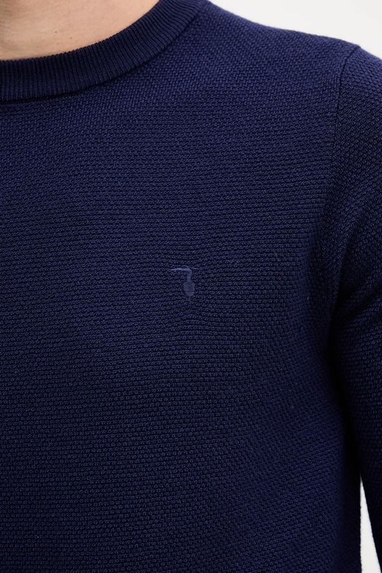 Шерстяной свитер Trussardi M0038000005N тёмно-синий