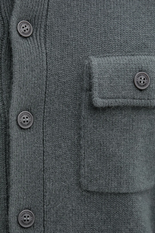 Kašmírový sveter FROM FUTURE MPC03354 sivá