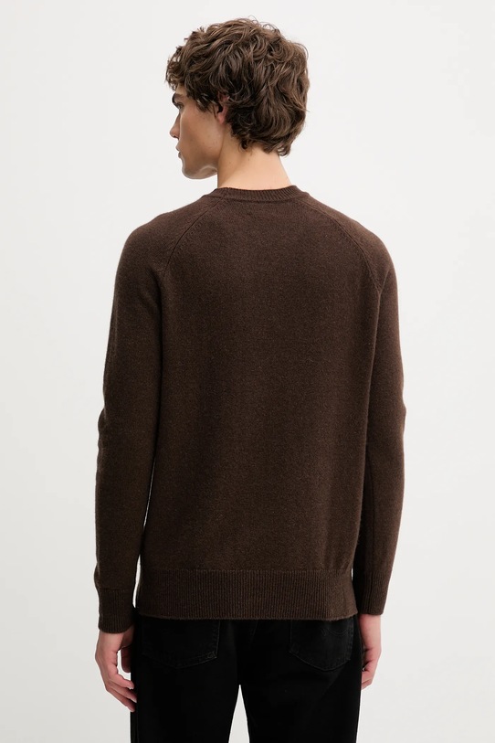 Odzież FROM FUTURE sweter kaszmirowy MPR01486 brązowy