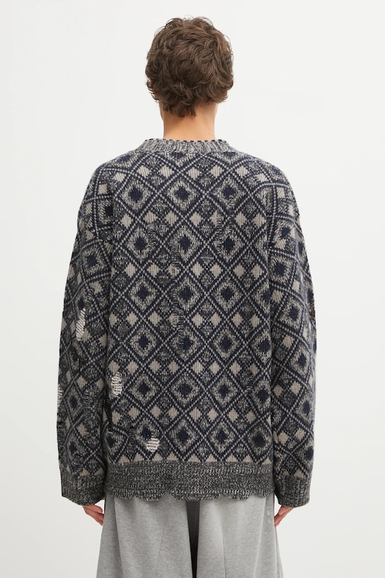 Oblečení Vlněný kardigan Wales Bonner Sibling Cardigan UA25KN45.WO12.951 šedá