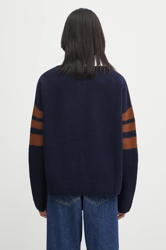 Clothing Wales Bonner woolen jumper Calm Polo UA25KN15.WO15.850 brown