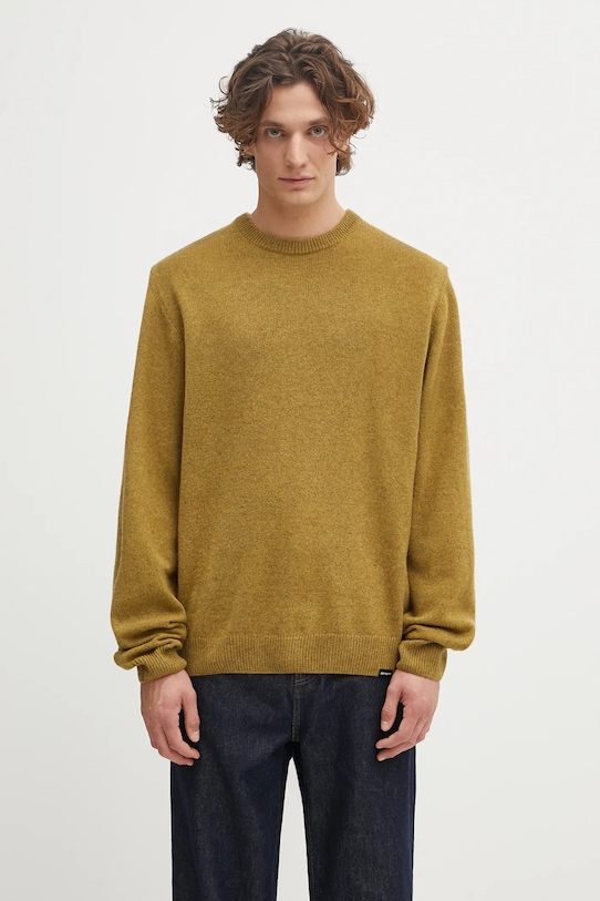 Carhartt WIP sweter z dodatkiem wełny Alten Sweater okrągły zielony I033917.E5XX
