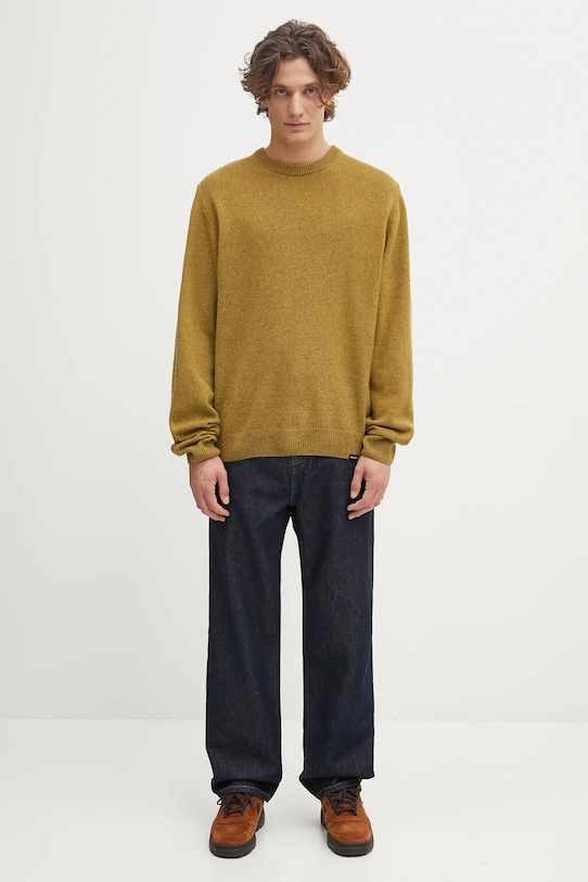 Carhartt WIP sweter z dodatkiem wełny Alten Sweater I033917.E5XX zielony