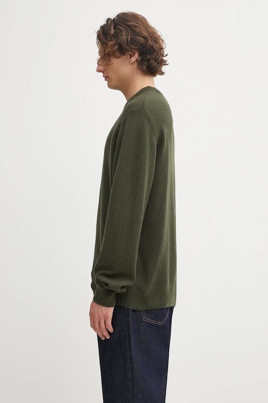Carhartt WIP sweter z dodatkiem wełny Alten Sweater I033917.2ZXXX zielony AW25