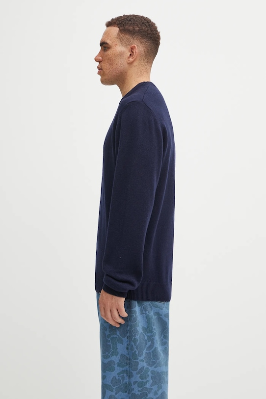 Sveter s prímesou vlny Carhartt WIP Alten Sweater I033917.J0XX tmavomodrá AW25