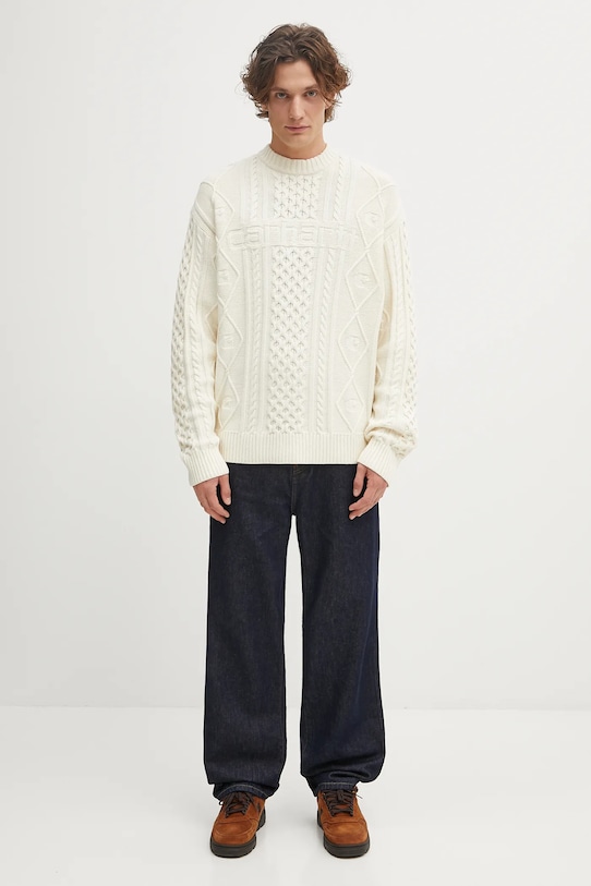 Carhartt WIP sweter Shawn Sweater I035418.05XX beżowy