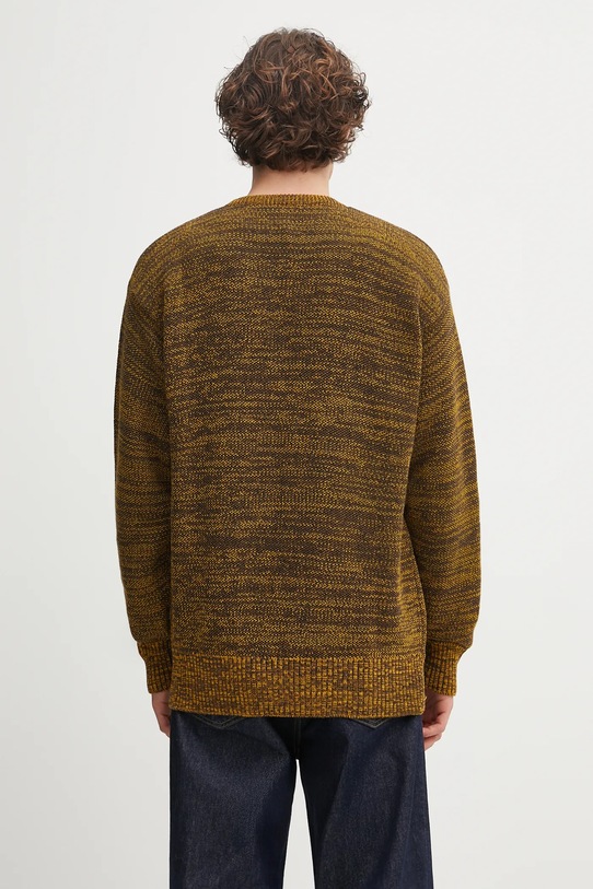 Odzież No Problemo sweter z dodatkiem wełny Mosca Crew Neck NP2009004 żółty