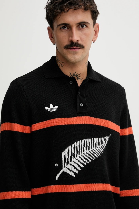 adidas Originals sweter z domieszką wełny All Black czarny KG4640