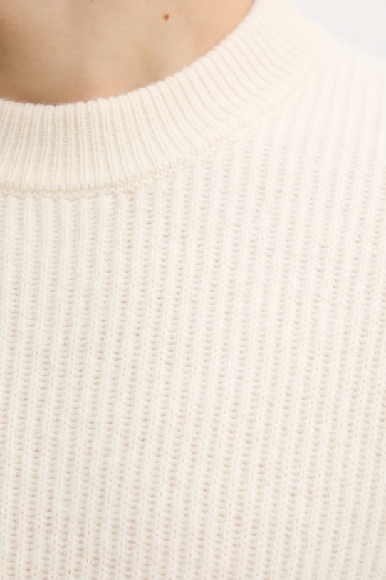 Les Deux sweter wełniany Eddie 1000471 beżowy