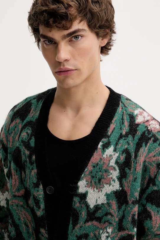 Ζακέτα με προσθήκη αλπακά Les Deux Alex πράσινο 1000568