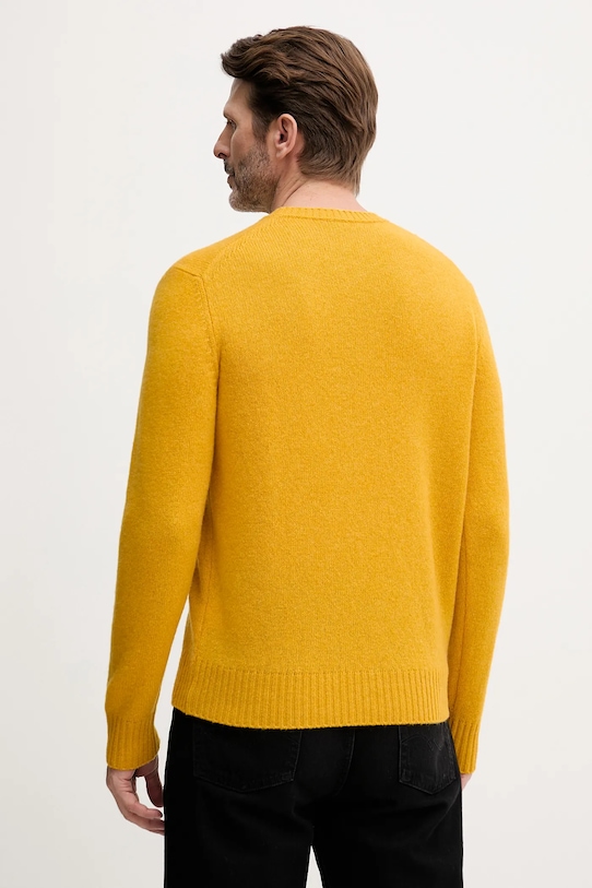 Odzież United Colors of Benetton sweter wełniany 103MU10B5 żółty