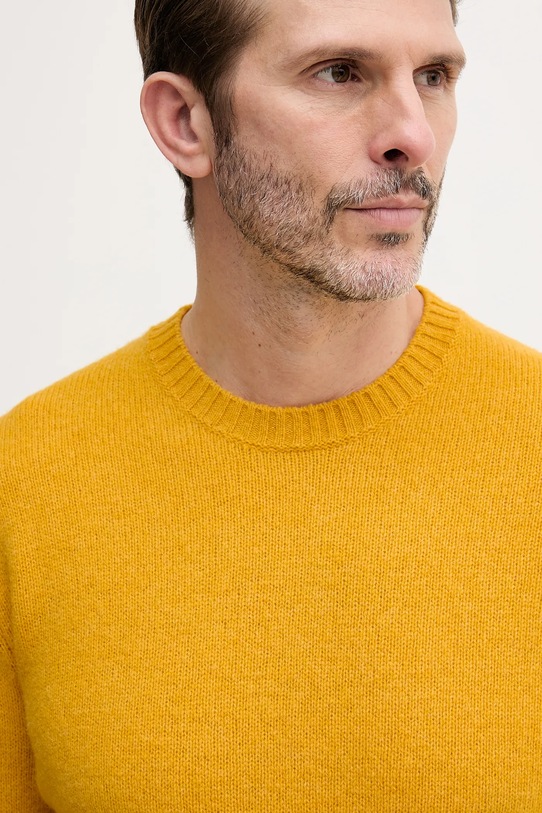 United Colors of Benetton sweter wełniany żółty 103MU10B5