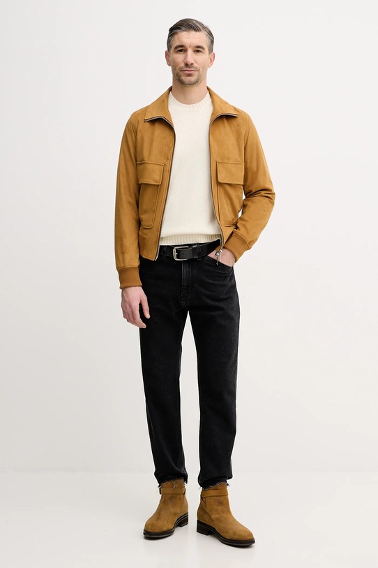 United Colors of Benetton sweter z dodatkiem wełny 1444U10AZ beżowy AW25