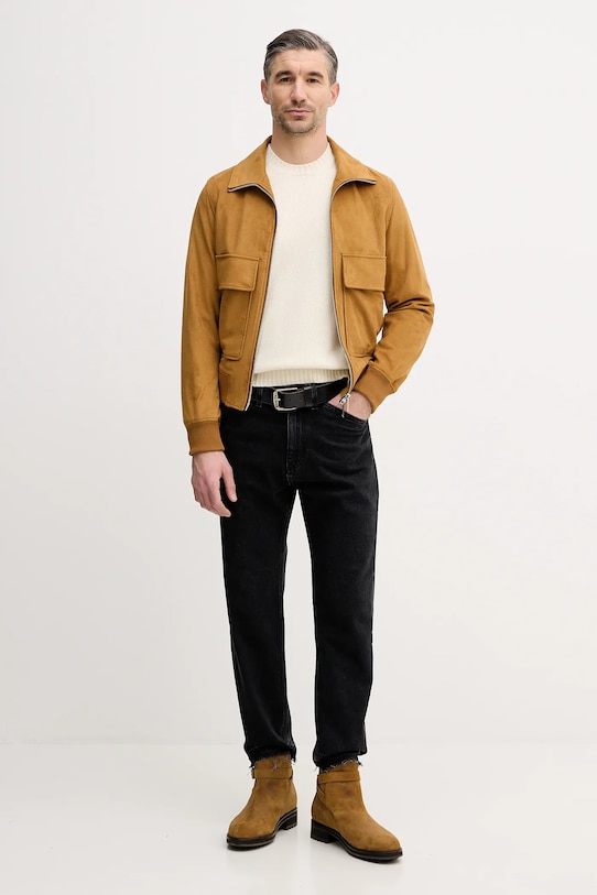 Sveter s prímesou vlny United Colors of Benetton 1444U10AZ béžová AW25