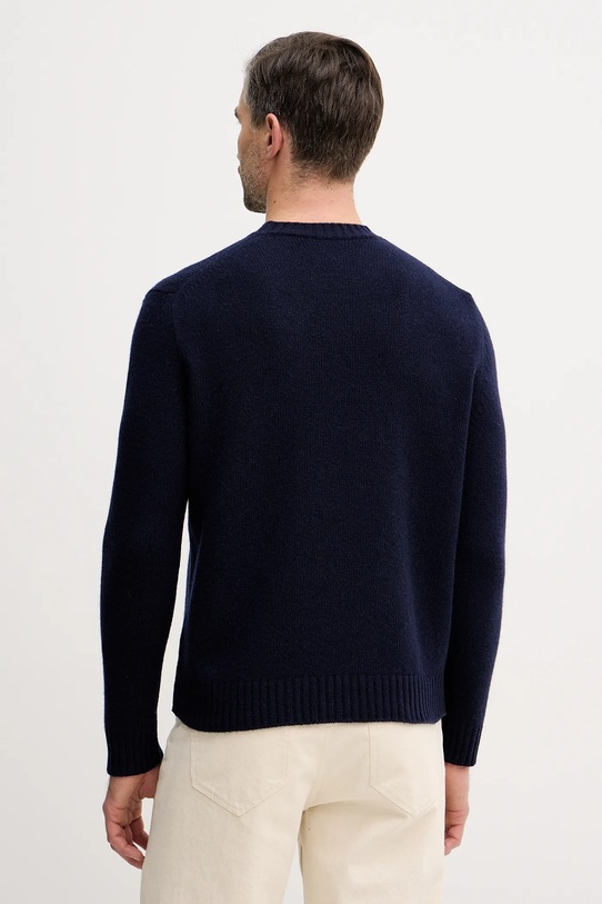 Odzież United Colors of Benetton sweter z dodatkiem wełny 1444U10AZ granatowy