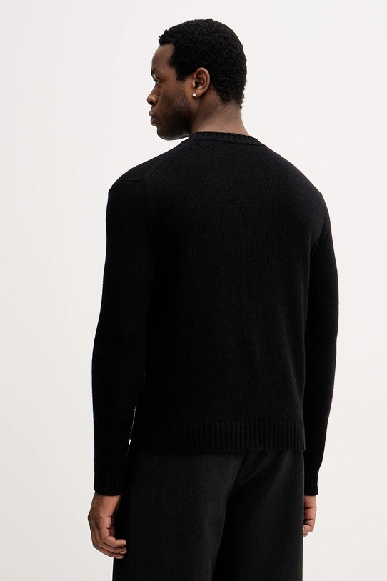 Ρούχα Πουλόβερ με προσθήκη μαλλιού United Colors of Benetton 1444U10AZ μαύρο