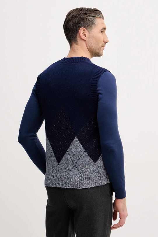 Oblečení Vesta s přídavkem vlny United Colors of Benetton 1NGVK401J námořnická modř