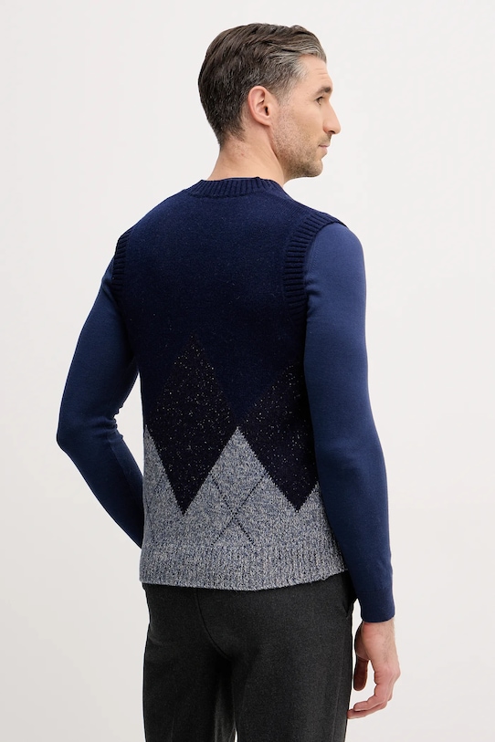 Oblečení Vesta s přídavkem vlny United Colors of Benetton 1NGVK401J námořnická modř