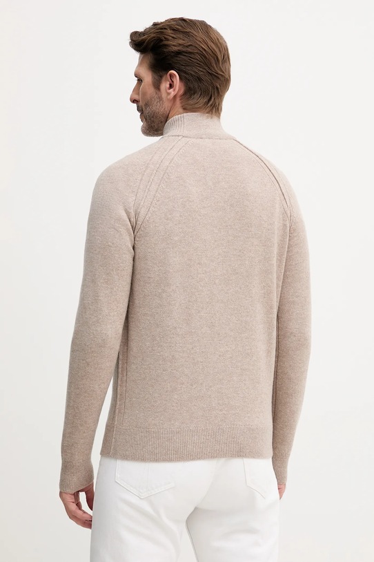 Odzież United Colors of Benetton sweter wełniany 1006U202B beżowy