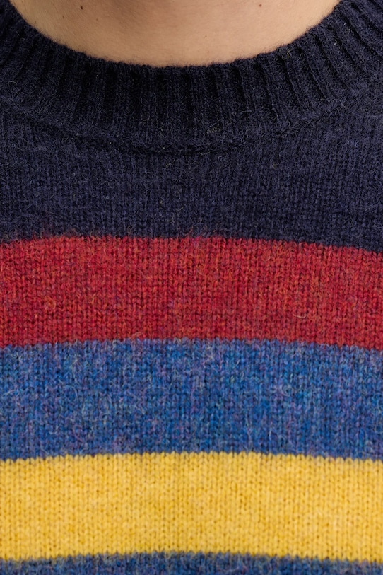 Vlněný svetr United Colors of Benetton 103MK10AR námořnická modř