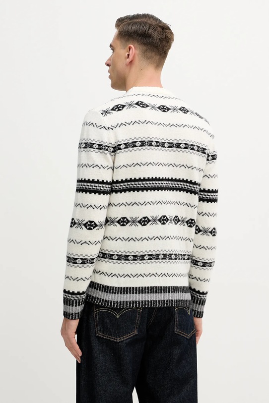 Odzież United Colors of Benetton sweter z dodatkiem wełny 18AYK10AP beżowy