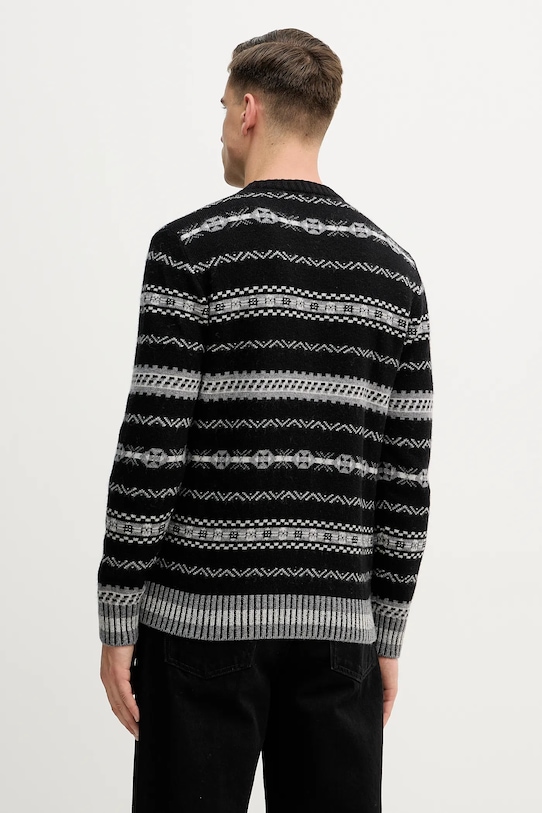 Odzież United Colors of Benetton sweter z dodatkiem wełny 18AYK10AP czarny