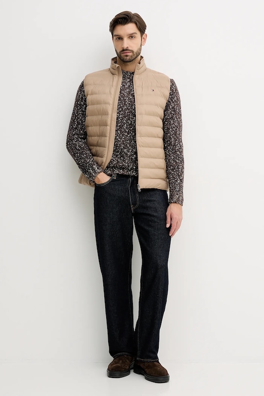 United Colors of Benetton sweter z dodatkiem wełny 10C3U108M brązowy AW25