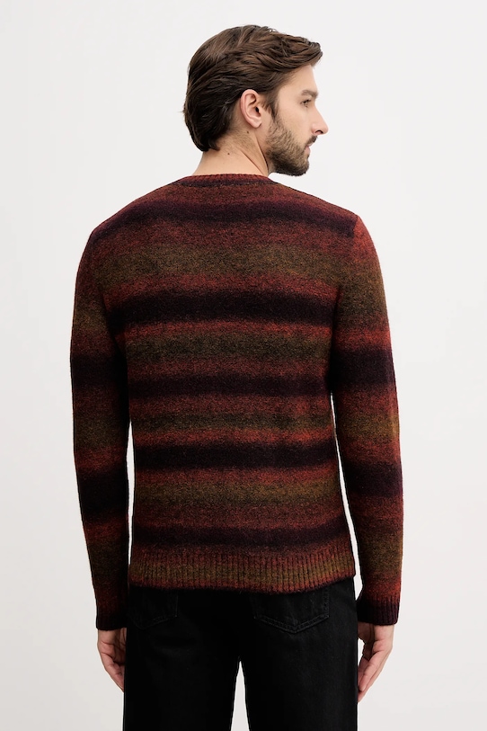 Odzież United Colors of Benetton sweter z dodatkiem wełny 1HNNK10AT bordowy