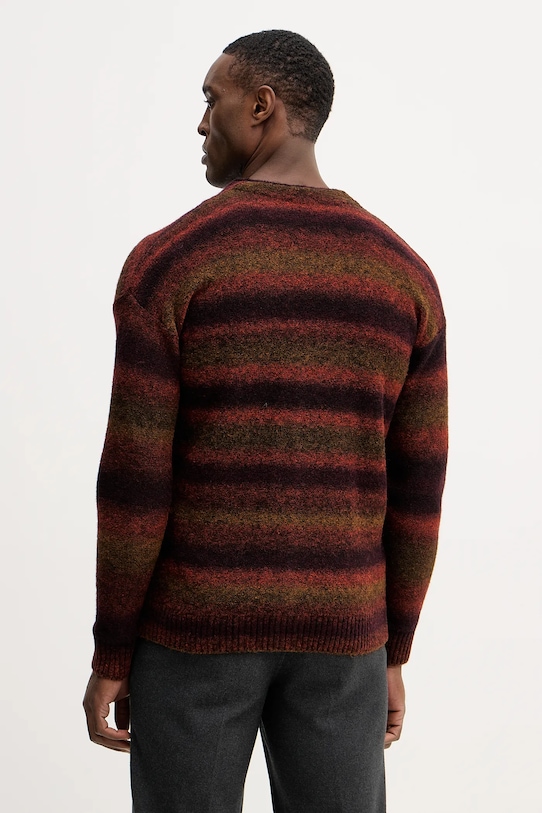 Odzież United Colors of Benetton kardigan z domieszką wełny 1HNNK601R pomarańczowy