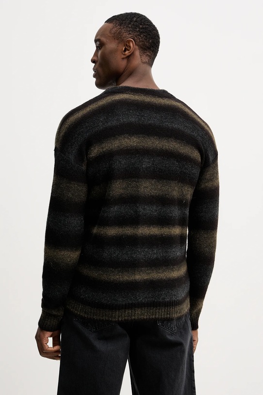 Odzież United Colors of Benetton kardigan z domieszką wełny 1HNNK601R brązowy