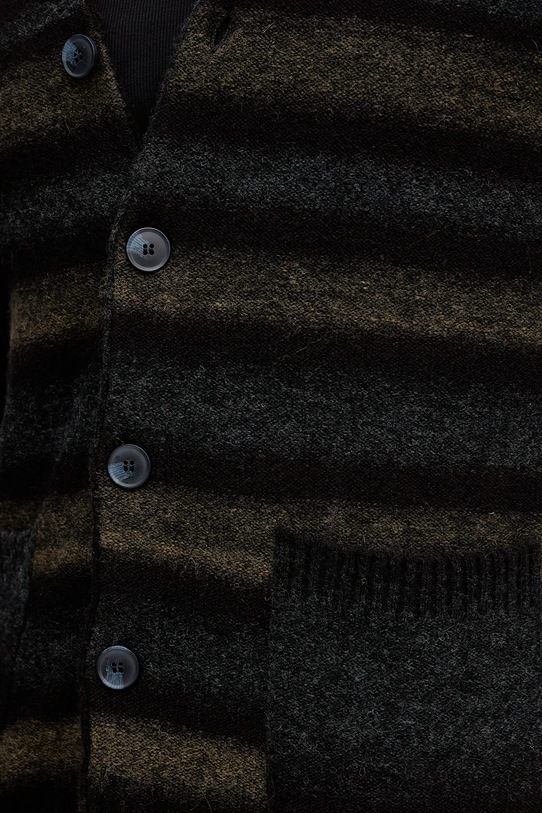 United Colors of Benetton kardigan z domieszką wełny 1HNNK601R brązowy