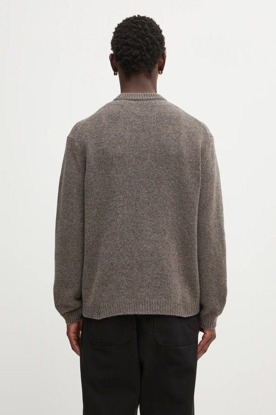 Oblečenie Sveter s prímesou vlny Maison Kitsuné Dressed Fox Intarsia Wool PM00806KH0002 hnedá