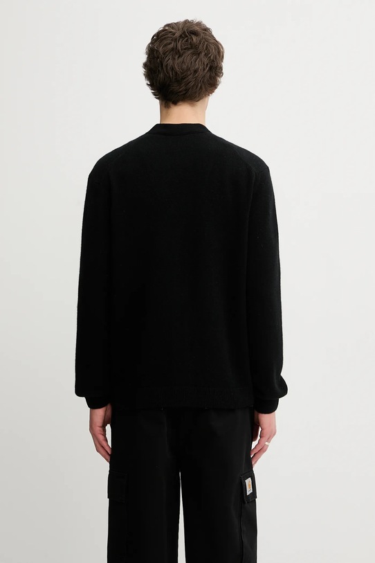 Îmbrăcăminte Maison Kitsuné cardigan din lână Fox Head Lambwsool Comfort PM00502KT1006 negru