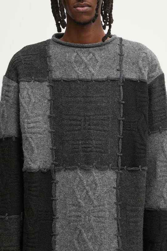 Ader Error wool blend sweater KNIT gray BO01FWKT0301BK