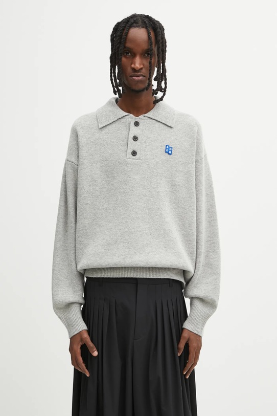 Ader Error wool blend sweater KNIT medium thickness gray BO42FYKT0102GR