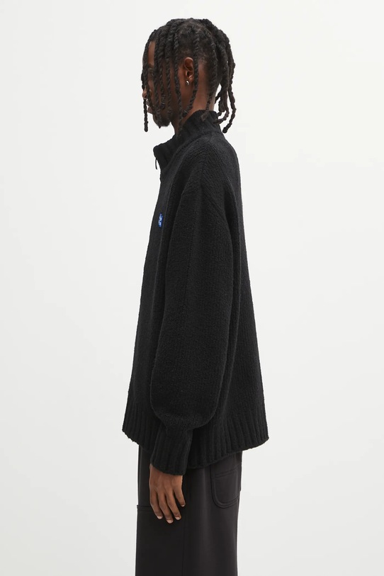 Ader Error kardigan z dodatkiem wełny KNIT BO42FYKT0703BK czarny AW25
