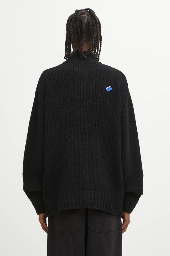 Odzież Ader Error kardigan z dodatkiem wełny KNIT BO42FYKT0703BK czarny