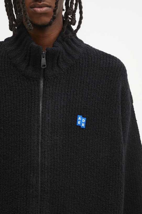 Ader Error kardigan z dodatkiem wełny KNIT czarny BO42FYKT0703BK