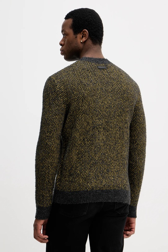 Odzież Sisley sweter z domieszką wełny 170WS104K zielony