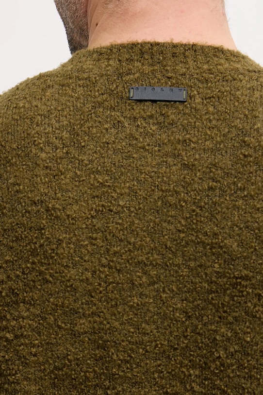 Sisley sweter z domieszką wełny 170WS104O zielony