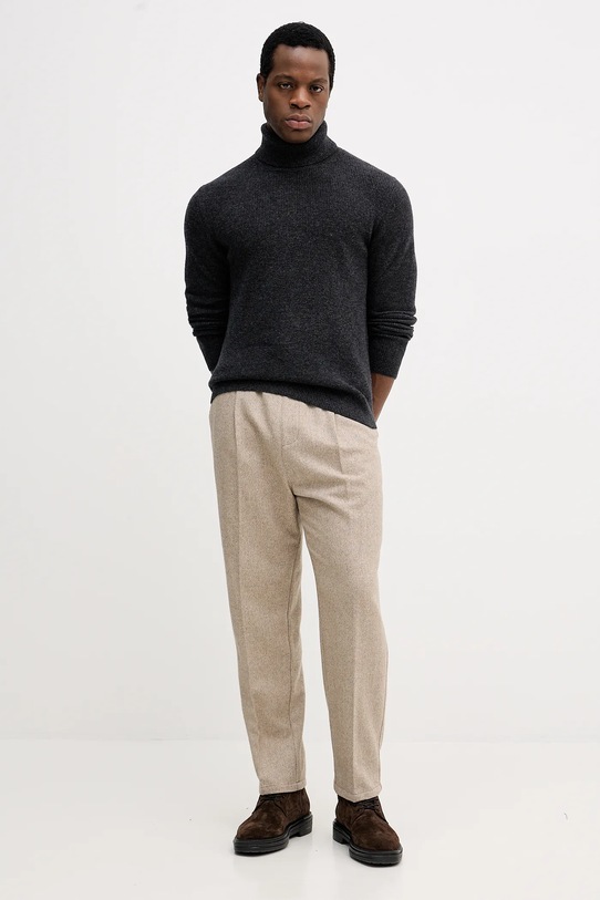 Sisley sweter 18AYS200X szary AW25