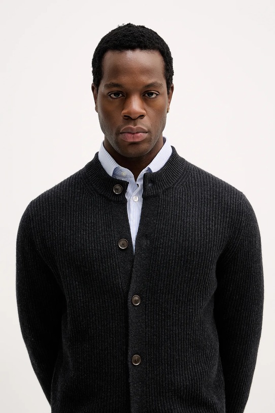 Ζακέτα με προσθήκη μαλλιού Sisley γκρί 1OJHS500K