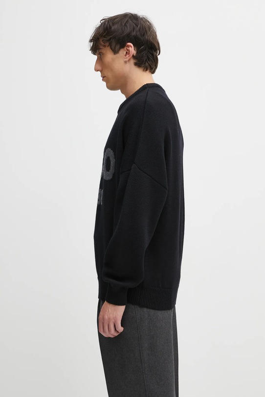 Μάλλινο πουλόβερ 032C 'Selfie' F25.URK.1511.000 μαύρο AW25