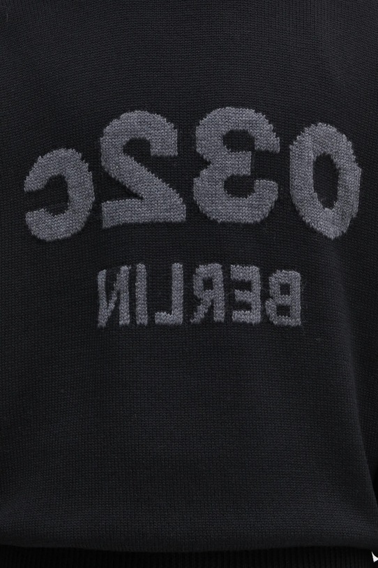 Μάλλινο πουλόβερ 032C 'Selfie' μαύρο F25.URK.1511.000