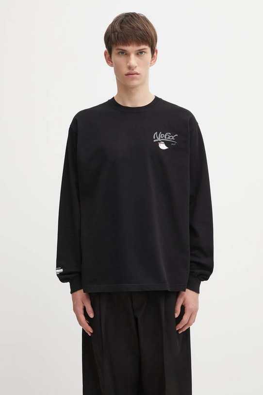 Odzież NEIGHBORHOOD longsleeve bawełniany NH . TEE LS-10 252PCNH.LT10 czarny