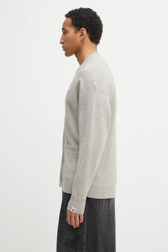 AAPE kardigan Now AAPKNMC356XXP szary AW25