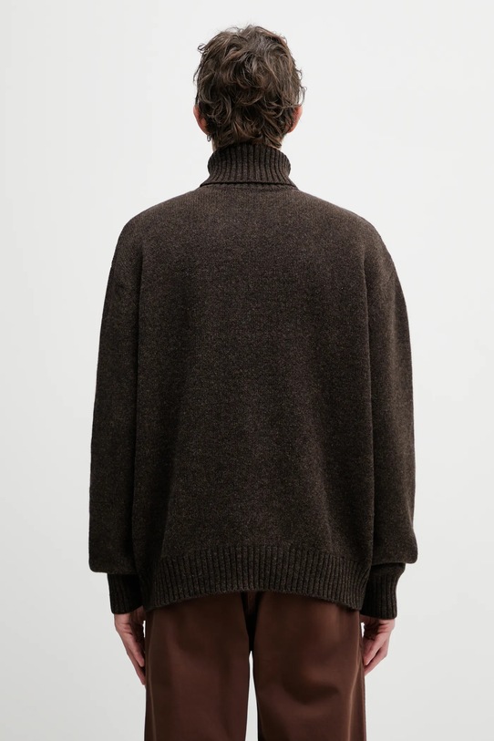 Odzież Sporty & Rich sweter wełniany SRC Wool WS08265302BR03 brązowy