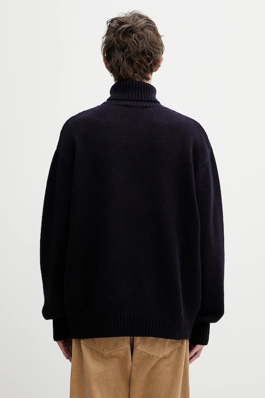 Одежда Шерстяной свитер Sporty & Rich SRC Wool WS08262302BL106 тёмно-синий